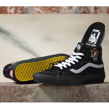 Vans Elijah Berle Skate Sk8-Hi Decon Mens Womens - Elijah Berle Black/Black VN0A5KYBBKA Shoes