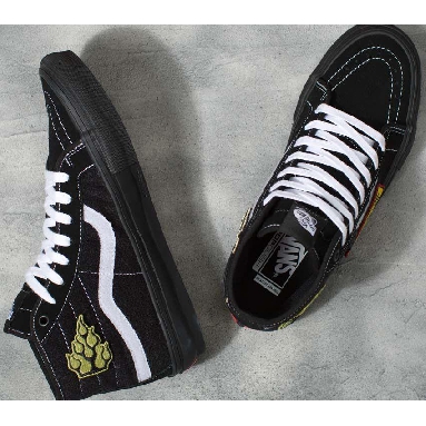 Vans Elijah Berle Skate Sk8-Hi Decon Mens Womens - Elijah Berle Black/Black VN0A5KYBBKA Shoes