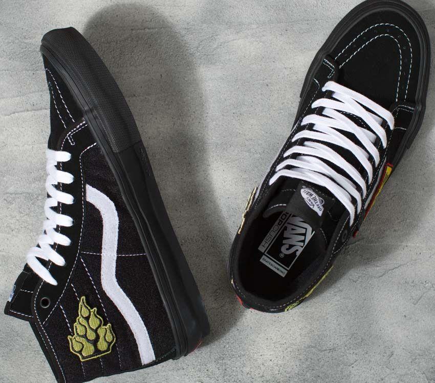 Vans Elijah Berle Skate Sk8-Hi Decon Mens Womens - Elijah Berle Black/Black VN0A5KYBBKA Shoes