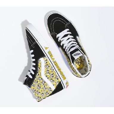 Vans Sk8-Hi Mooneyes Mens Womens - Mooneyes Black/Yellow VN0A5JMJY23 Shoes