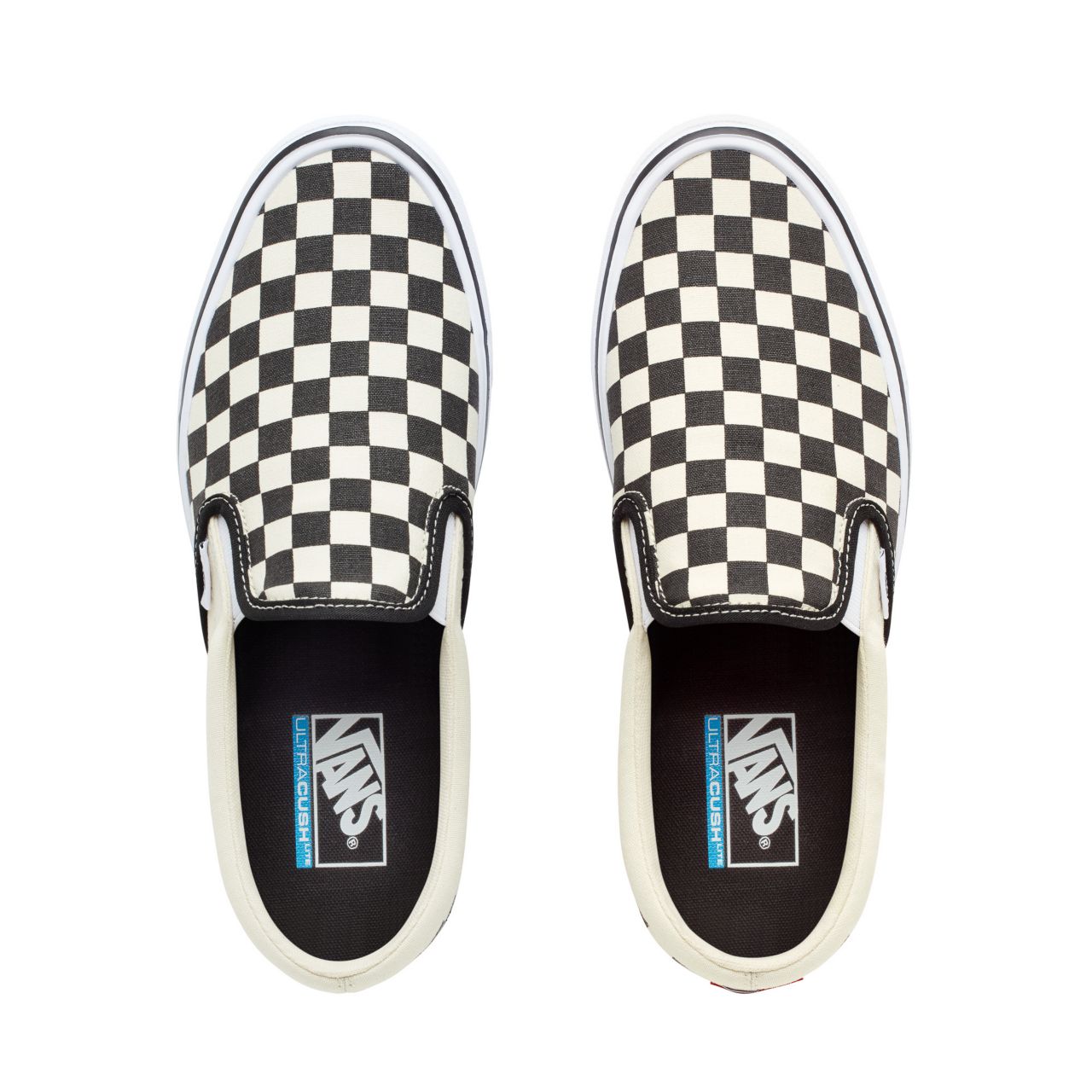 Vans Checkerboard Slip-On Lite Classic Mens Womens - Black-Classic White VA2Z63IB8 Shoes