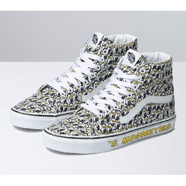 Vans Sk8-Hi Mooneyes Mens Womens - Mooneyes True White/Yellow VN0A7Q5N6M5 Shoes