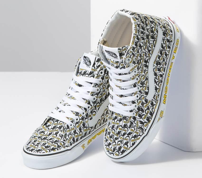 Vans Sk8-Hi Mooneyes Mens Womens - Mooneyes True White/Yellow VN0A7Q5N6M5 Shoes