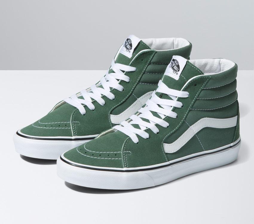 Vans Sk8-Hi Mens Womens - Color Theory Duck Green VN0A7Q5NYQW Shoes