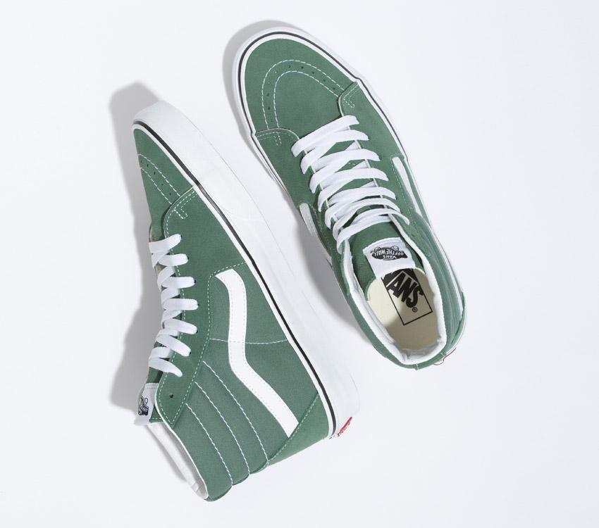 Vans Sk8-Hi Mens Womens - Color Theory Duck Green VN0A7Q5NYQW Shoes