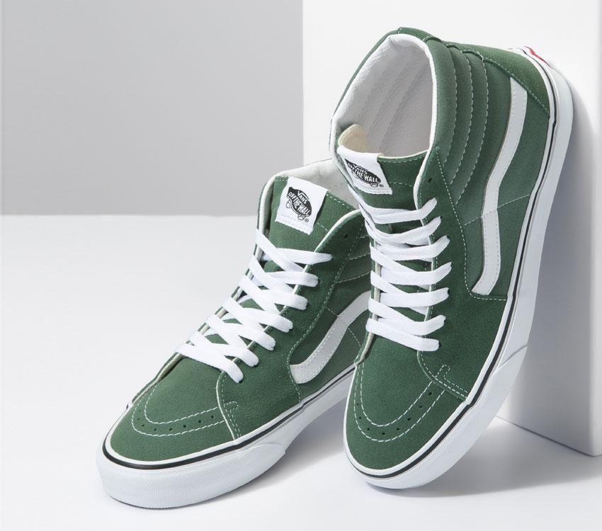 Vans Sk8-Hi Mens Womens - Color Theory Duck Green VN0A7Q5NYQW Shoes