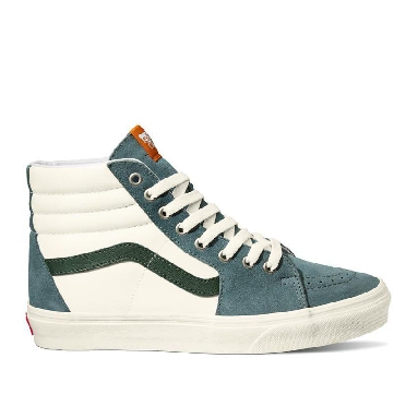 Vans Sk8-Hi Mens Womens - Varsity Canvas Blue/Green VN0A5JMJBLG Shoes