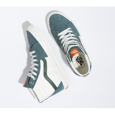 Vans Sk8-Hi Mens Womens - Varsity Canvas Blue/Green VN0A5JMJBLG Shoes