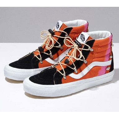 Vans Anaheim Factory Sk8-Hi Echo Dx Mens Womens - Fusion Black/Orange VN0A7Q5OY8J Shoes