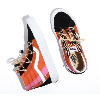 Vans Anaheim Factory Sk8-Hi Echo Dx Mens Womens - Fusion Black/Orange VN0A7Q5OY8J Shoes