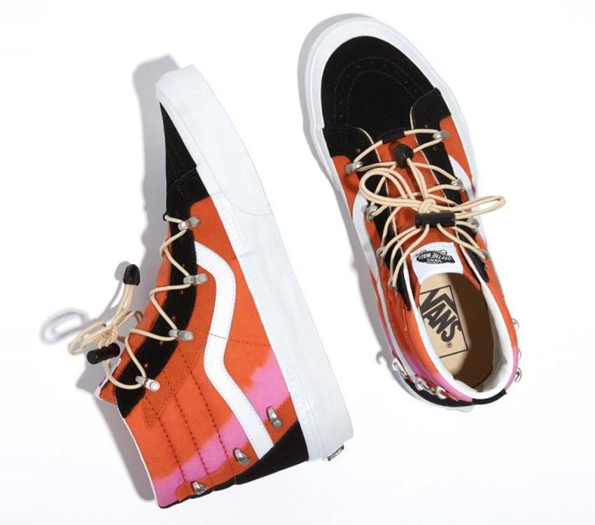 Vans Anaheim Factory Sk8-Hi Echo Dx Mens Womens - Fusion Black/Orange VN0A7Q5OY8J Shoes