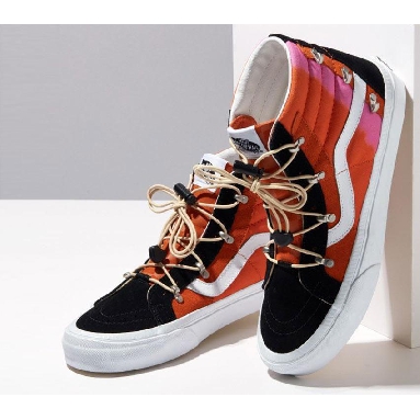 Vans Anaheim Factory Sk8-Hi Echo Dx Mens Womens - Fusion Black/Orange VN0A7Q5OY8J Shoes