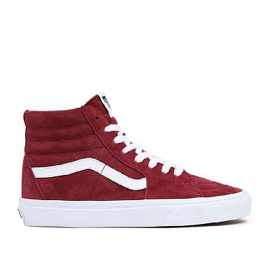 Vans Sk8-Hi Pig Suede Mens Womens - Pig Suede Tawny Port VN0A7Q5NTWP Shoes