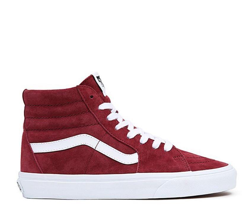 Vans Sk8-Hi Pig Suede Mens Womens - Pig Suede Tawny Port VN0A7Q5NTWP Shoes