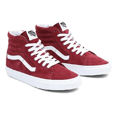 Vans Sk8-Hi Pig Suede Mens Womens - Pig Suede Tawny Port VN0A7Q5NTWP Shoes