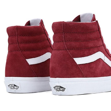 Vans Sk8-Hi Pig Suede Mens Womens - Pig Suede Tawny Port VN0A7Q5NTWP Shoes