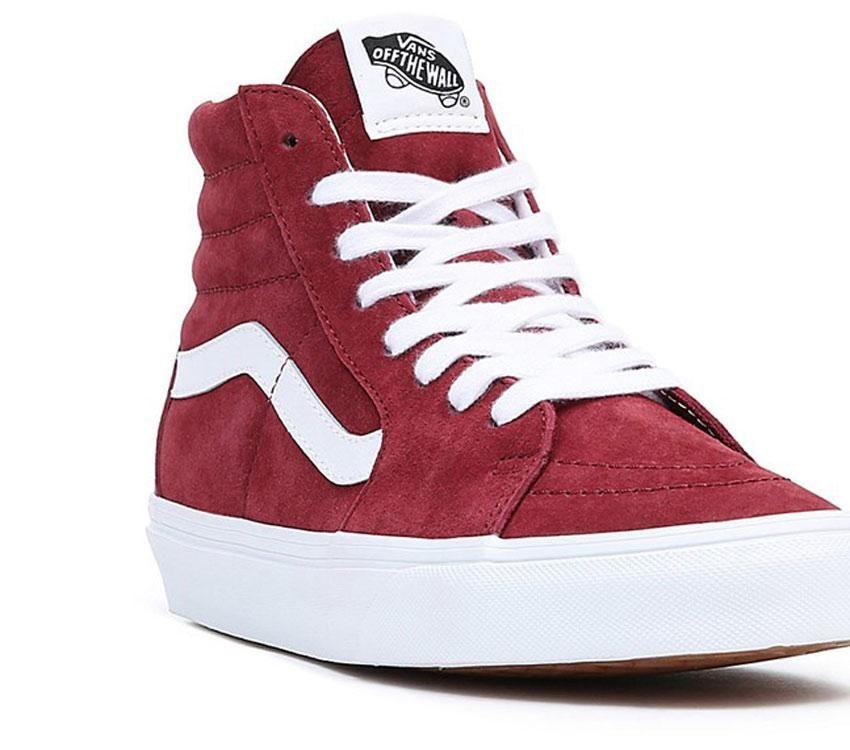 Vans Sk8-Hi Pig Suede Mens Womens - Pig Suede Tawny Port VN0A7Q5NTWP Shoes