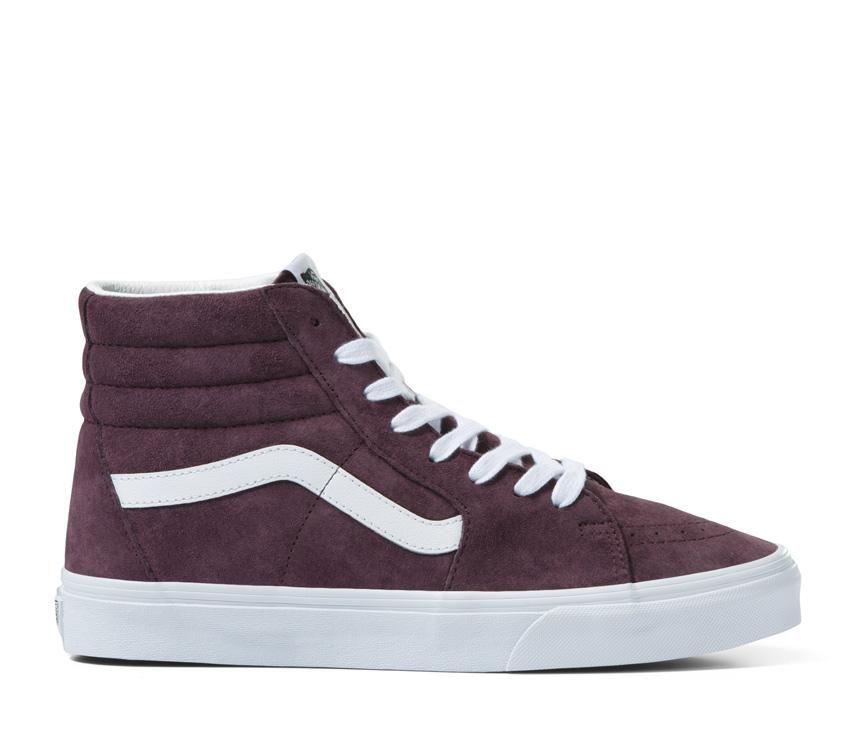 Vans Sk8-Hi Pig Suede Mens Womens - Pig Suede Wine Tasting VN0A5JMJBEF Shoes