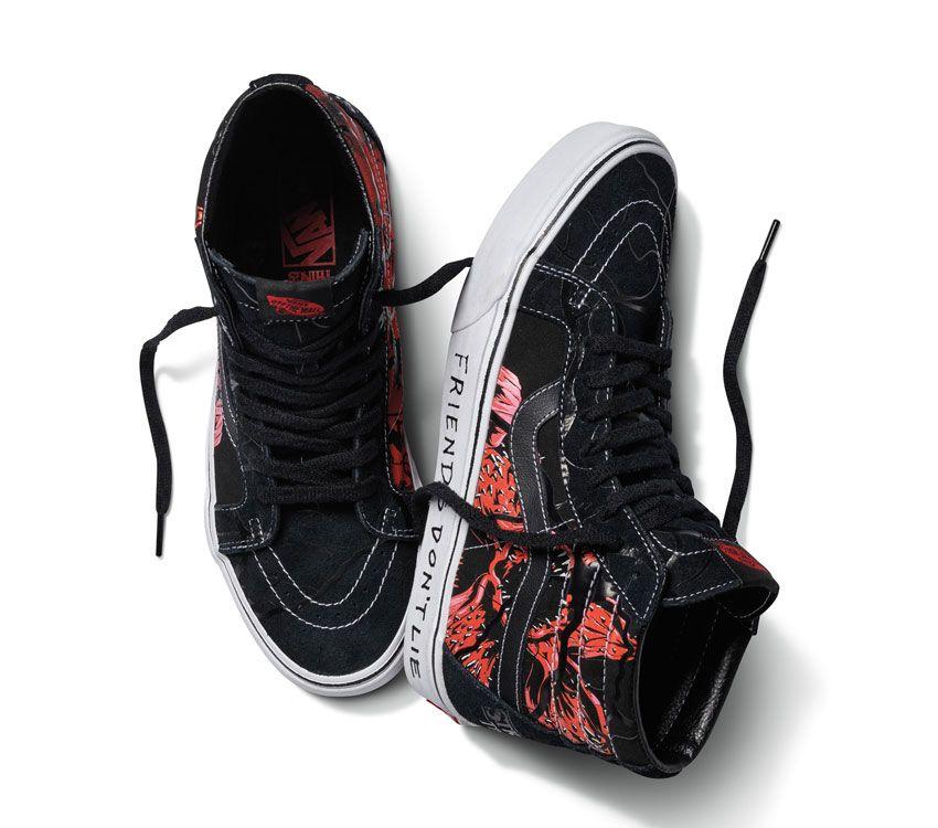 Vans X Stranger Things Sk8-Hi Reissue Mens Womens - Stranger Things Black/Red VN0A2XSBY09 Shoes