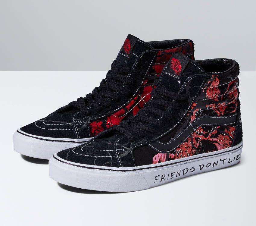 Vans X Stranger Things Sk8-Hi Reissue Mens Womens - Stranger Things Black/Red VN0A2XSBY09 Shoes