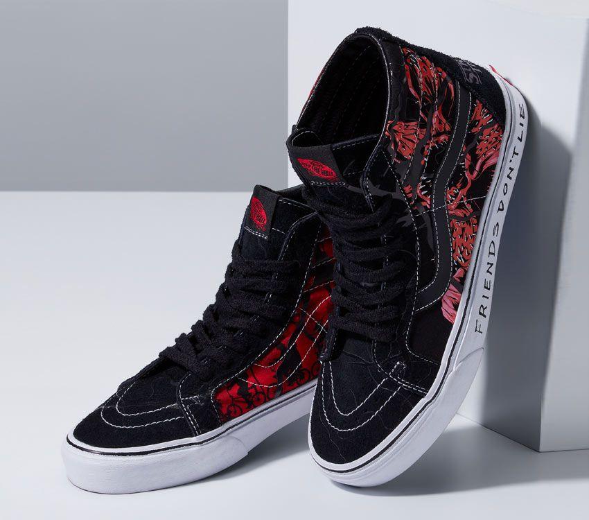 Vans X Stranger Things Sk8-Hi Reissue Mens Womens - Stranger Things Black/Red VN0A2XSBY09 Shoes