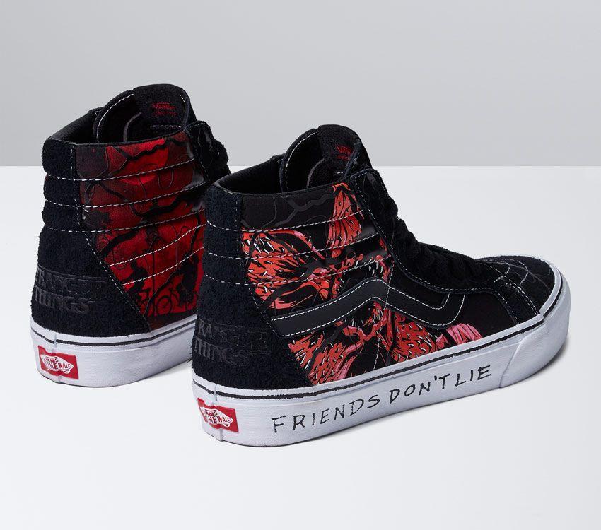 Vans X Stranger Things Sk8-Hi Reissue Mens Womens - Stranger Things Black/Red VN0A2XSBY09 Shoes