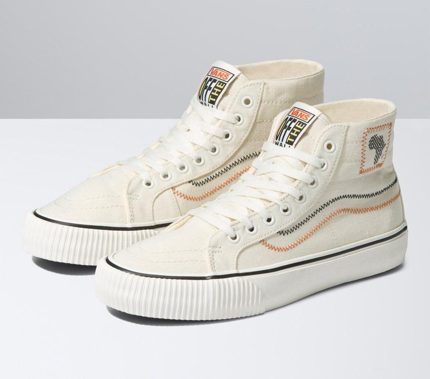 Vans x Juju Sc Sk8-Hi 38 Decon Vr3 Sf Mens Womens - Juju Surf Club Marshmallow/Multi VN0A4BX6YQ1 Shoes