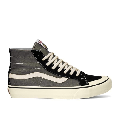 Vans Sk8-Hi 138 Decon Vr3 Sf Mens Womens - Salt Wash Black/Marshmallow VN0A4BX71KP Shoes