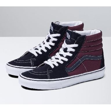 Vans Sk8-Hi Mens Womens - 2-Tone Navy/Port VN0A5JMJHAF Shoes