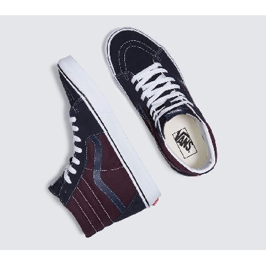 Vans Sk8-Hi Mens Womens - 2-Tone Navy/Port VN0A5JMJHAF Shoes