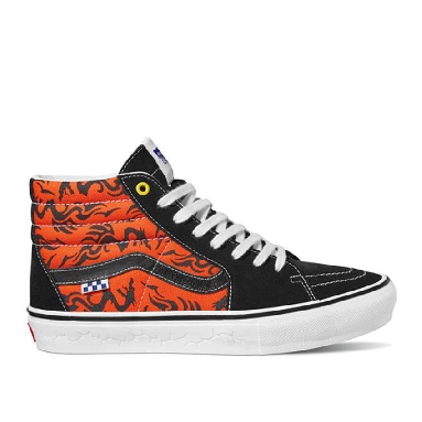 Vans Skate Sk8-Hi Mens Womens - Dragon Flame Black/Orange VN0A5FCCY8J Shoes