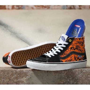 Vans Skate Sk8-Hi Mens Womens - Dragon Flame Black/Orange VN0A5FCCY8J Shoes