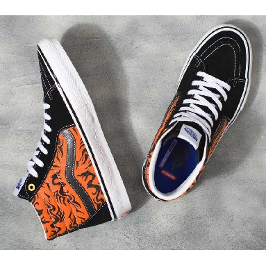 Vans Skate Sk8-Hi Mens Womens - Dragon Flame Black/Orange VN0A5FCCY8J Shoes