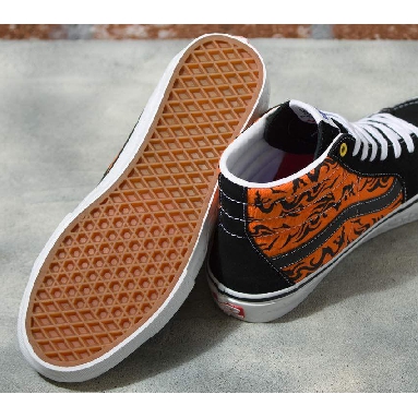 Vans Skate Sk8-Hi Mens Womens - Dragon Flame Black/Orange VN0A5FCCY8J Shoes