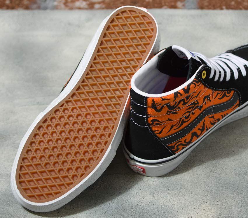 Vans Skate Sk8-Hi Mens Womens - Dragon Flame Black/Orange VN0A5FCCY8J Shoes