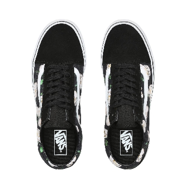 Vans Romantic Floral Old Skool Classic Mens Womens - (Romantic Floral) Black/True White VN0A38G1VRK Shoes