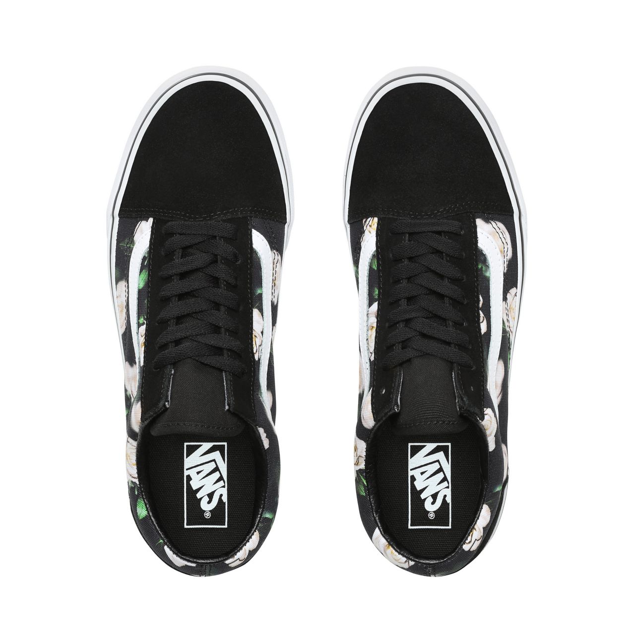 Vans Romantic Floral Old Skool Classic Mens Womens - (Romantic Floral) Black/True White VN0A38G1VRK Shoes