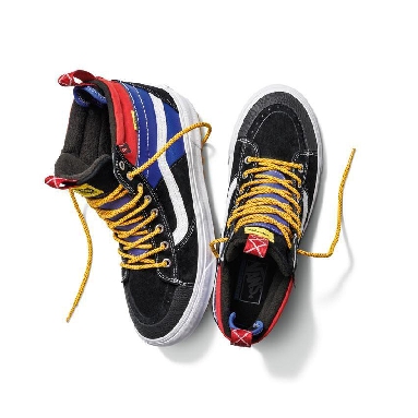 Vans Sk8-Hi Mte-2 Mens Womens - Retro Block Blue/Red/Black VN0A5HZZBRA Shoes