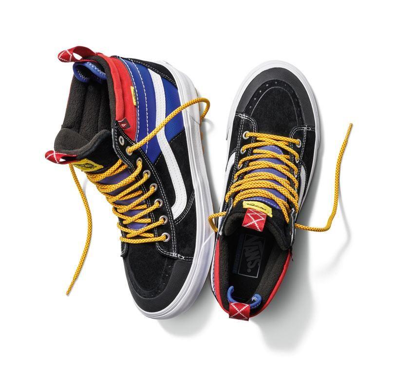 Vans Sk8-Hi Mte-2 Mens Womens - Retro Block Blue/Red/Black VN0A5HZZBRA Shoes