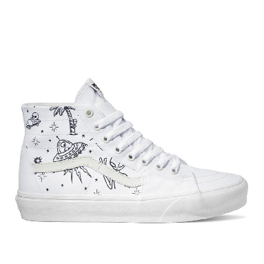 Vans Sk8-Hi Tapered Unidentified U-Paint Mens Womens - Unidentified U-Paint White/White VN0A5KRUWWW Shoes