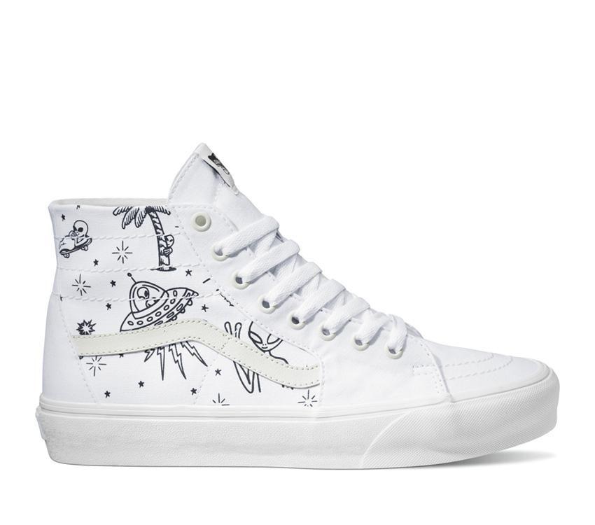 Vans Sk8-Hi Tapered Unidentified U-Paint Mens Womens - Unidentified U-Paint White/White VN0A5KRUWWW Shoes