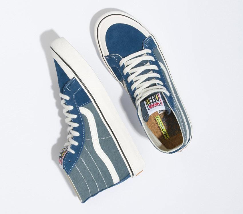 Vans Sk8-Hi 138 Decon Vr3 Sf Mens Womens - Salt Wash Dark Denim VN0A4BX7DDN Shoes