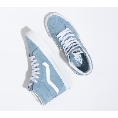 Vans Sk8-Hi Pig Suede Mens Womens - Pig Suede Ashley Blue VN0A7Q5NBD2 Shoes