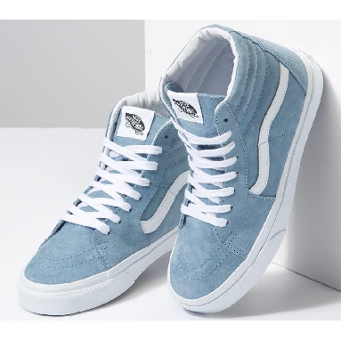 Vans Sk8-Hi Pig Suede Mens Womens - Pig Suede Ashley Blue VN0A7Q5NBD2 Shoes