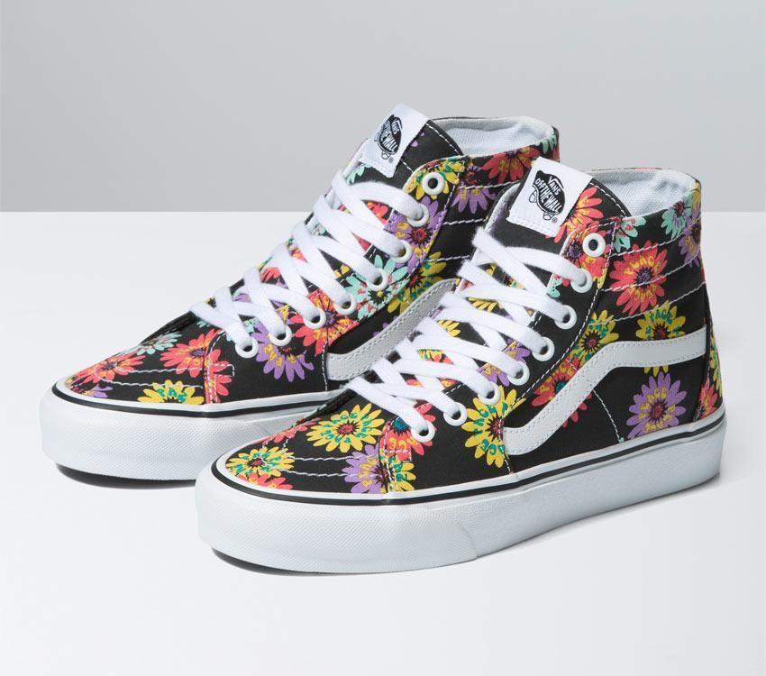 Vans Sk8-Hi Tapered Mens Womens - Peace Floral Floral VN0A5KRUNX0 Shoes