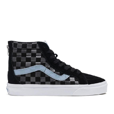 Vans Sk8-Hi Reissue Zip Mens Womens - Tonal Check Black Check VN0A5KRCADD Shoes