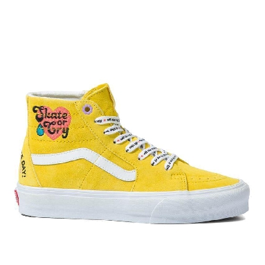 Vans Sk8-Hi Tapered Radically Happy Mens Womens - Radically Happy Yellow VN0A5KRUYLW Shoes