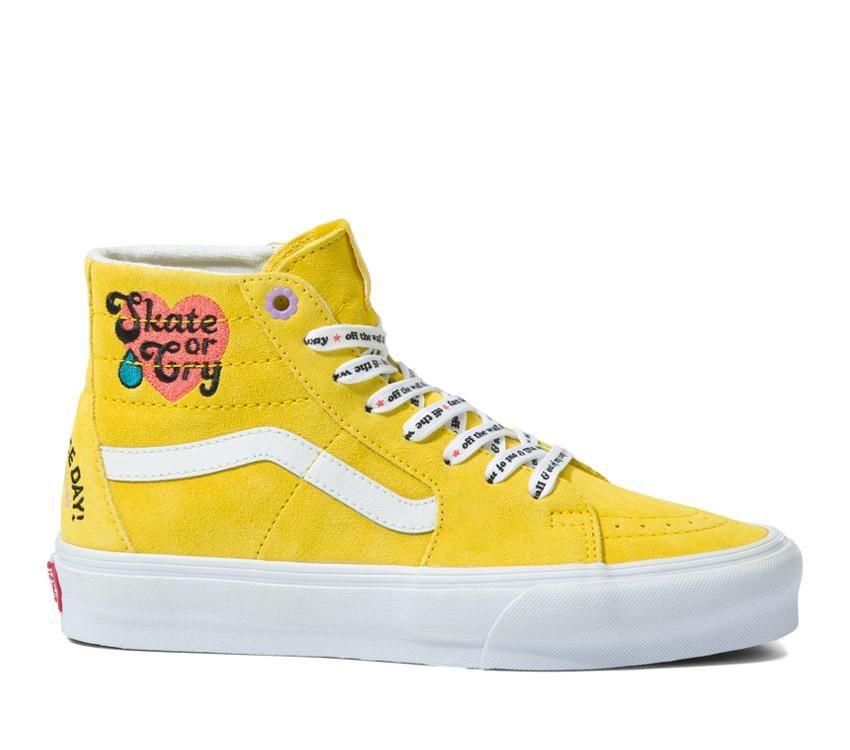 Vans Sk8-Hi Tapered Radically Happy Mens Womens - Radically Happy Yellow VN0A5KRUYLW Shoes