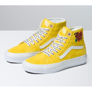 Vans Sk8-Hi Tapered Radically Happy Mens Womens - Radically Happy Yellow VN0A5KRUYLW Shoes