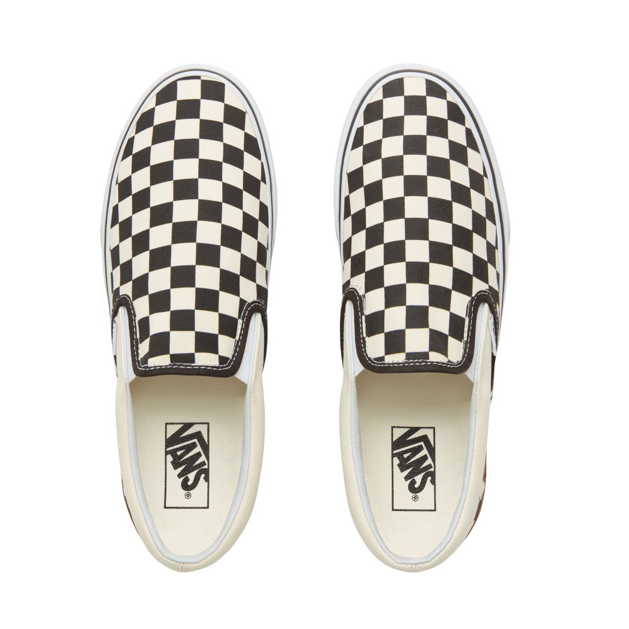 Vans Gum Block Classic Slip-On Classic Mens Womens - (Gum Block) Checkerboard VA38F7U58 Shoes